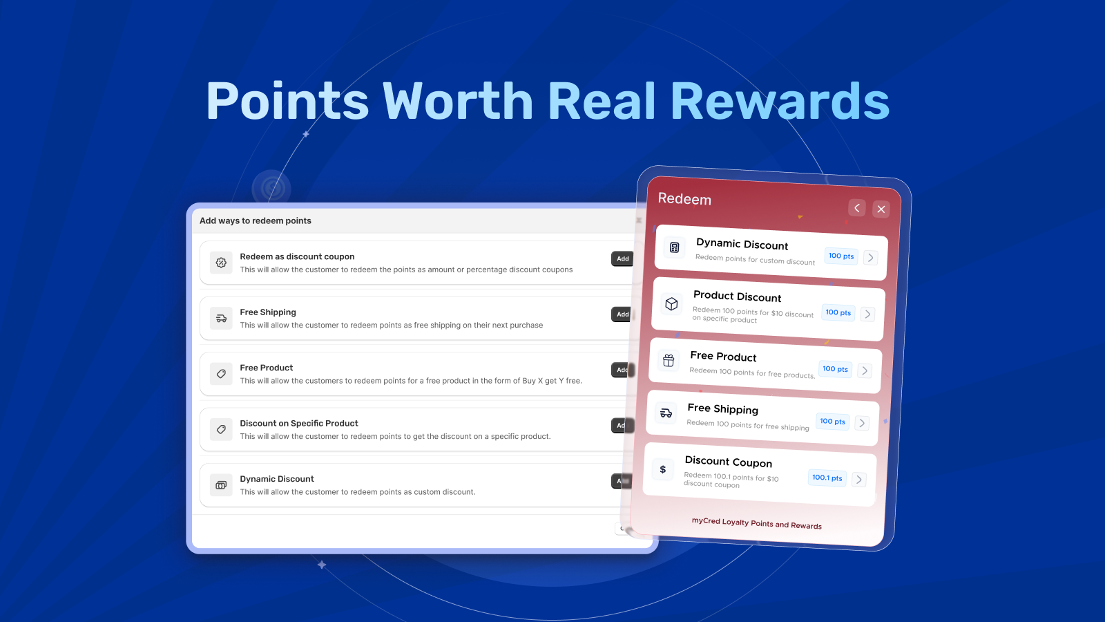 Multiple ways for customers to redeem loyalty rewards in Shopify
