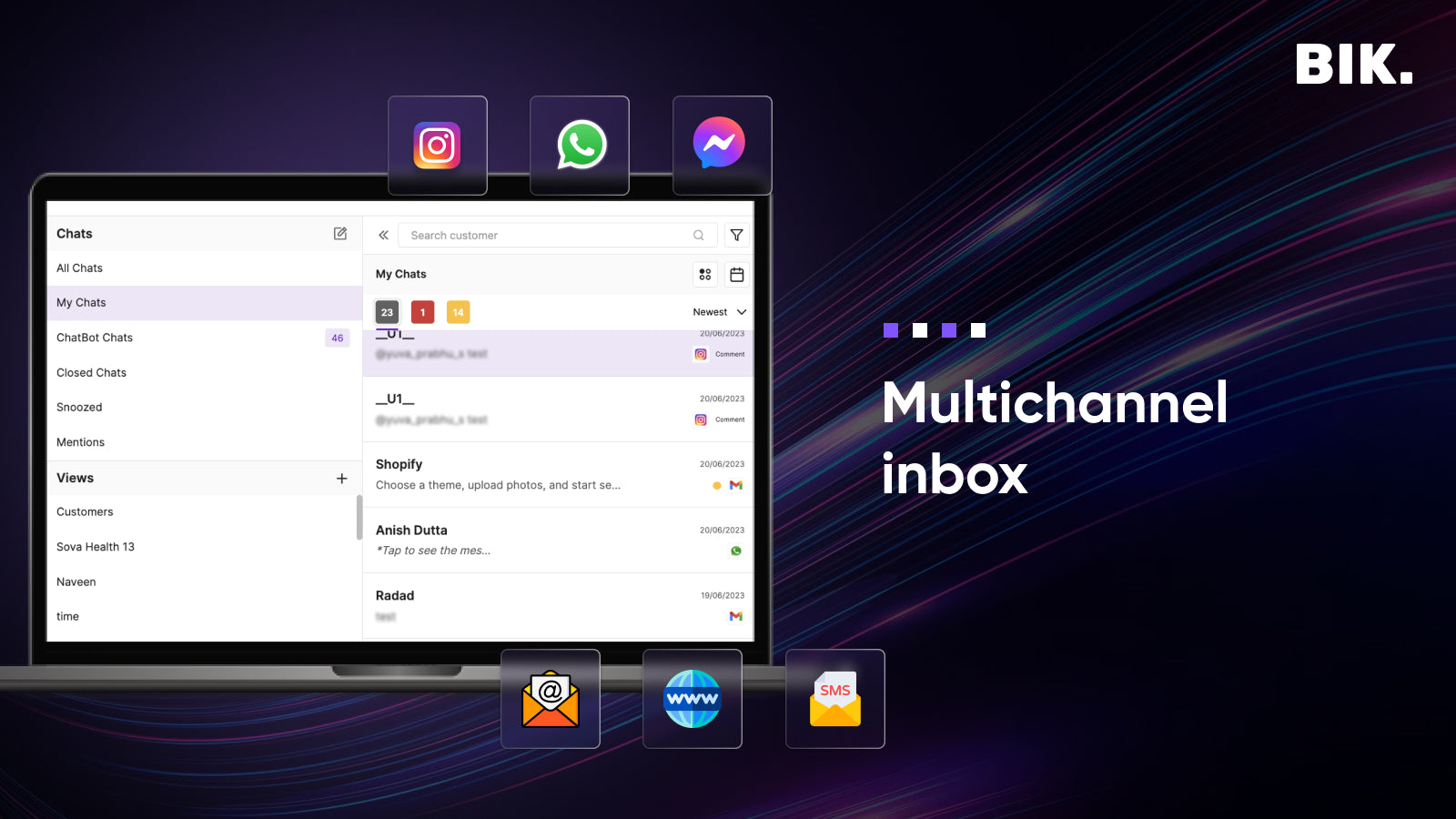 Customer service suite - Multichannel Inbox