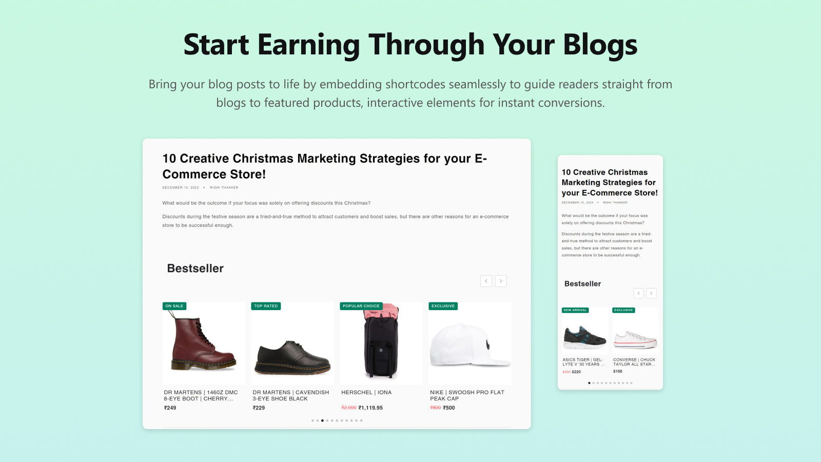Instant Shortcode Builder  Interface - Welcome page