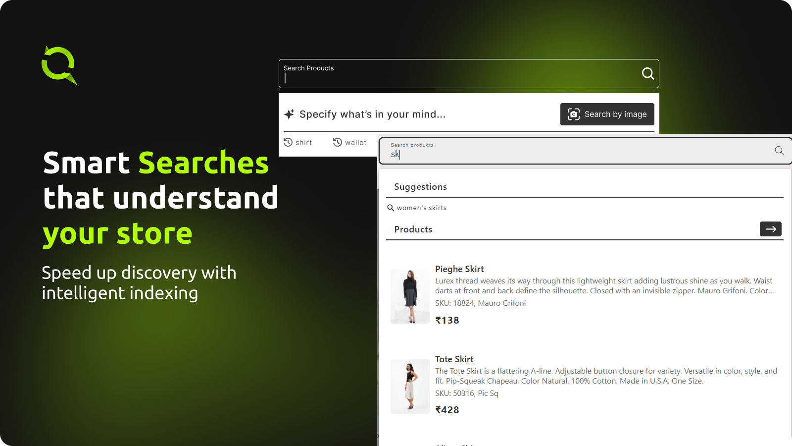 Smart Searches that understand your store