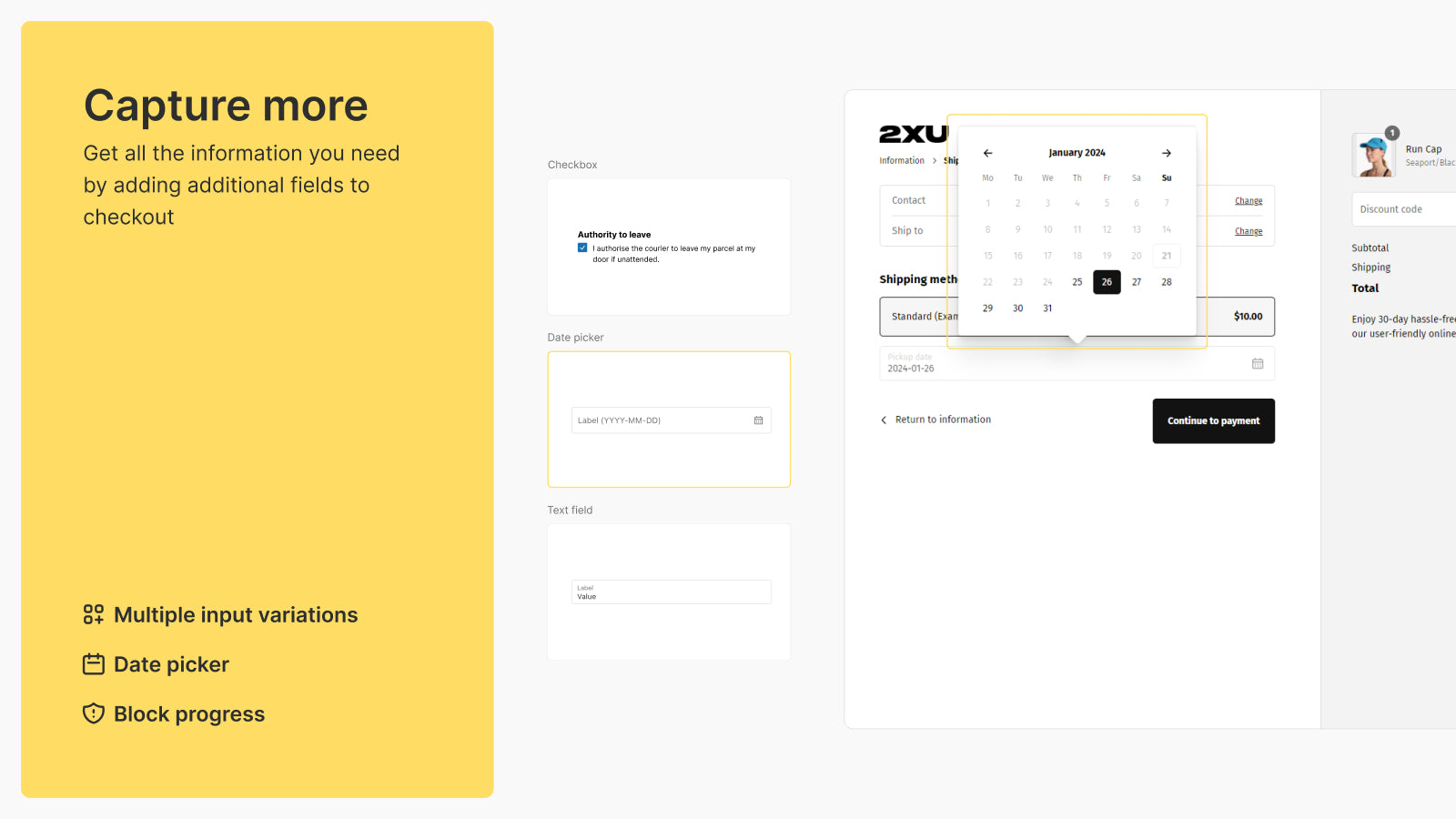Shopify Checkout Input Components