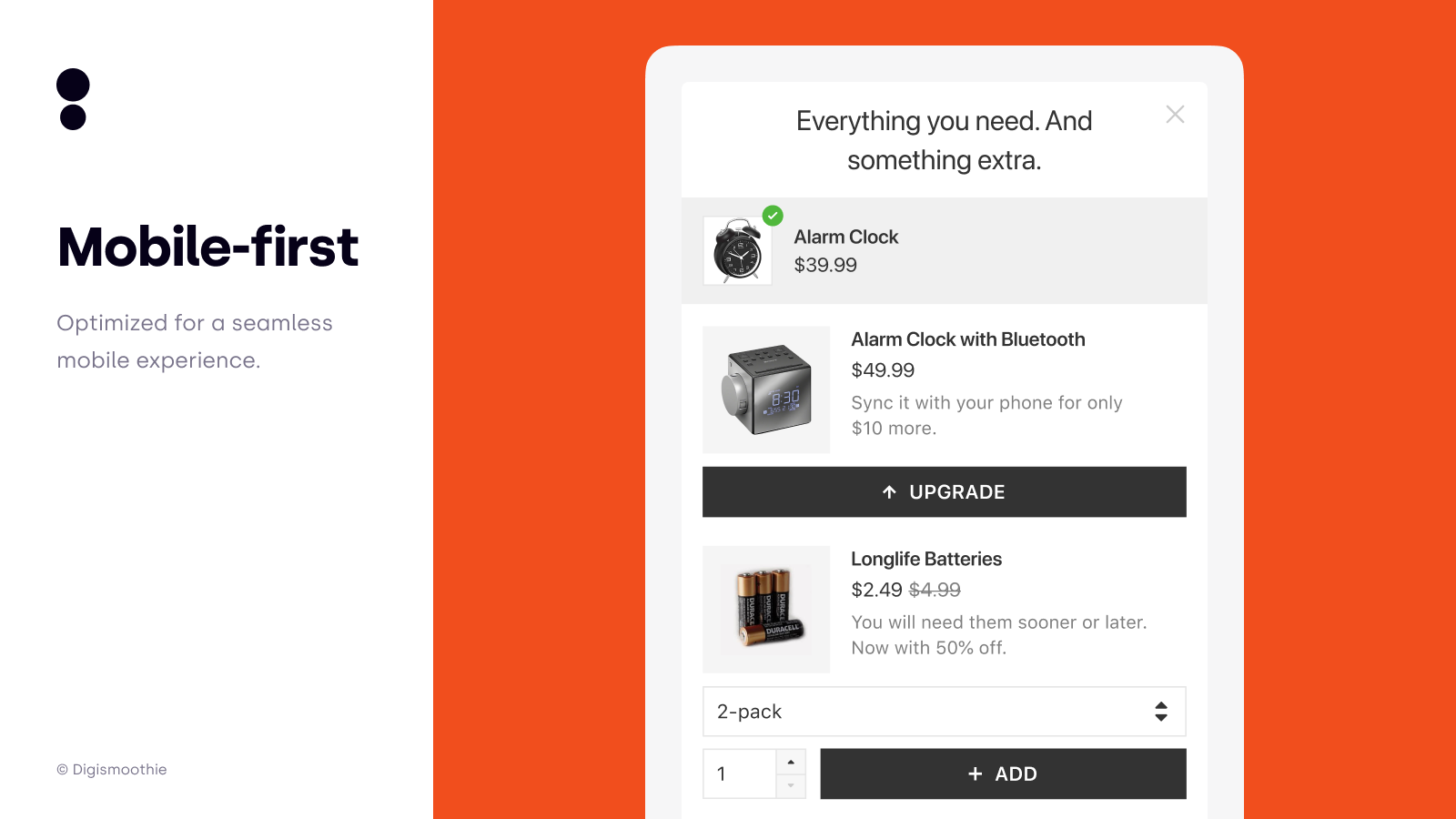Mobile first – Optimized for a seamless mobile experience
