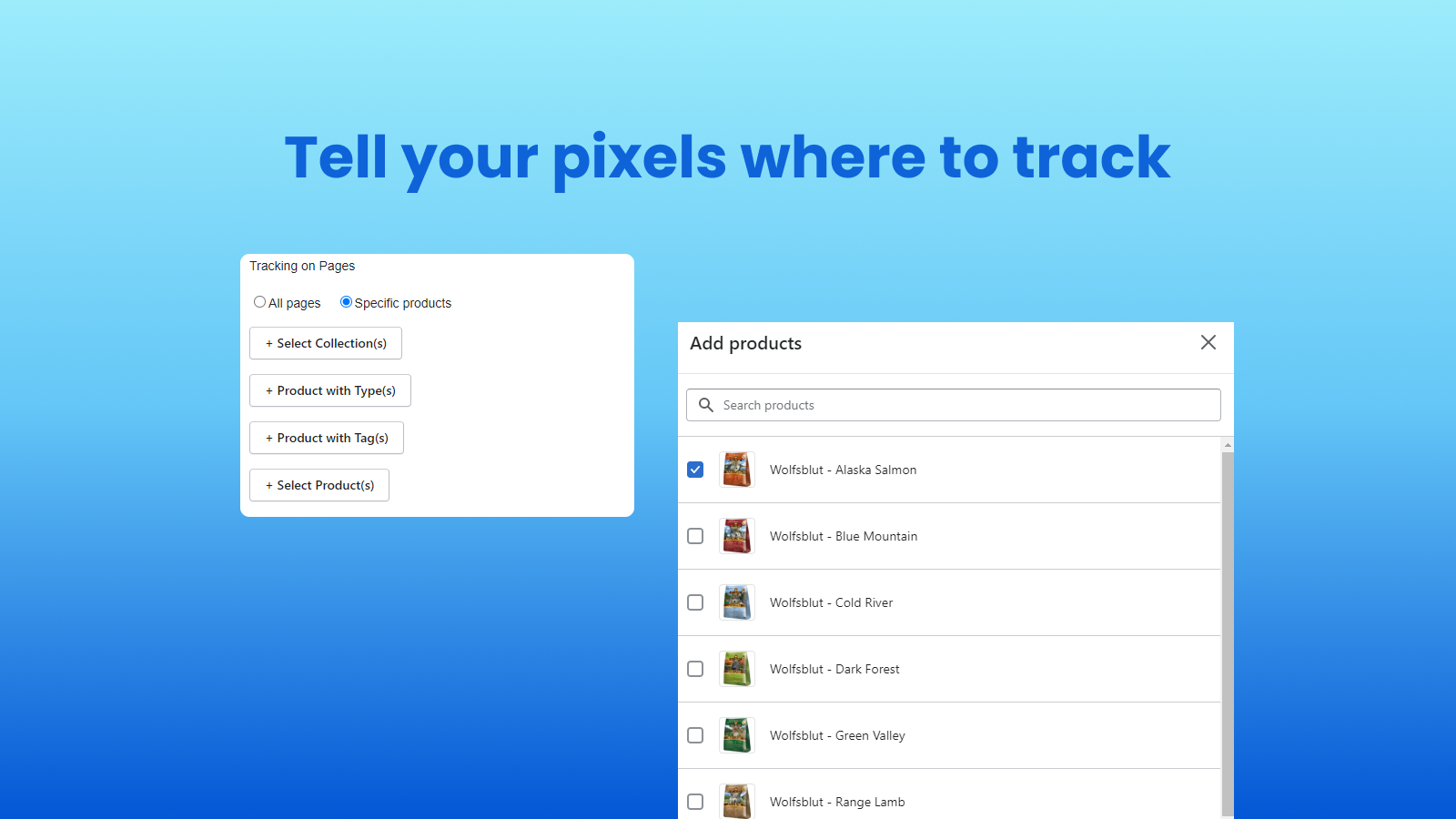niche pixel vs collection pixel