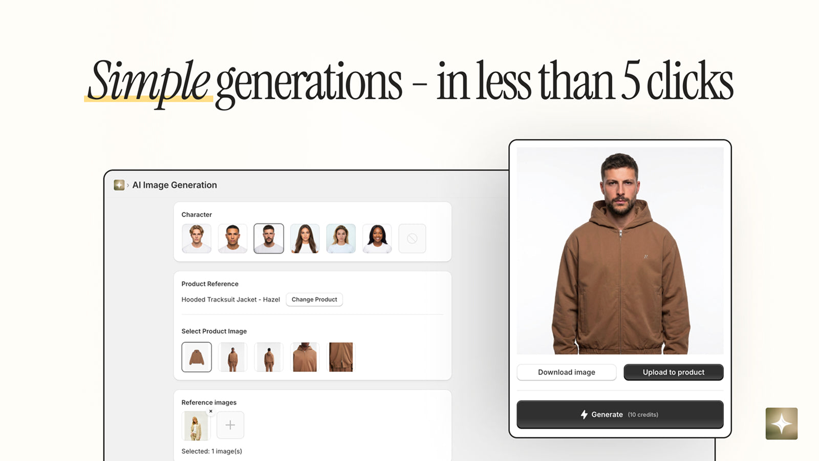 Simple AI image generations without complex prompts