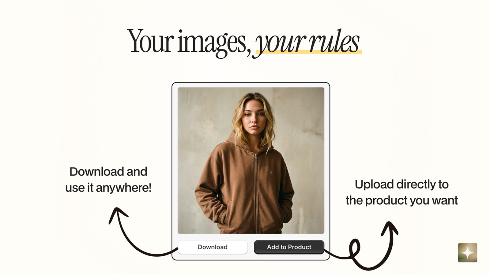 Realistic images with AI for product pages