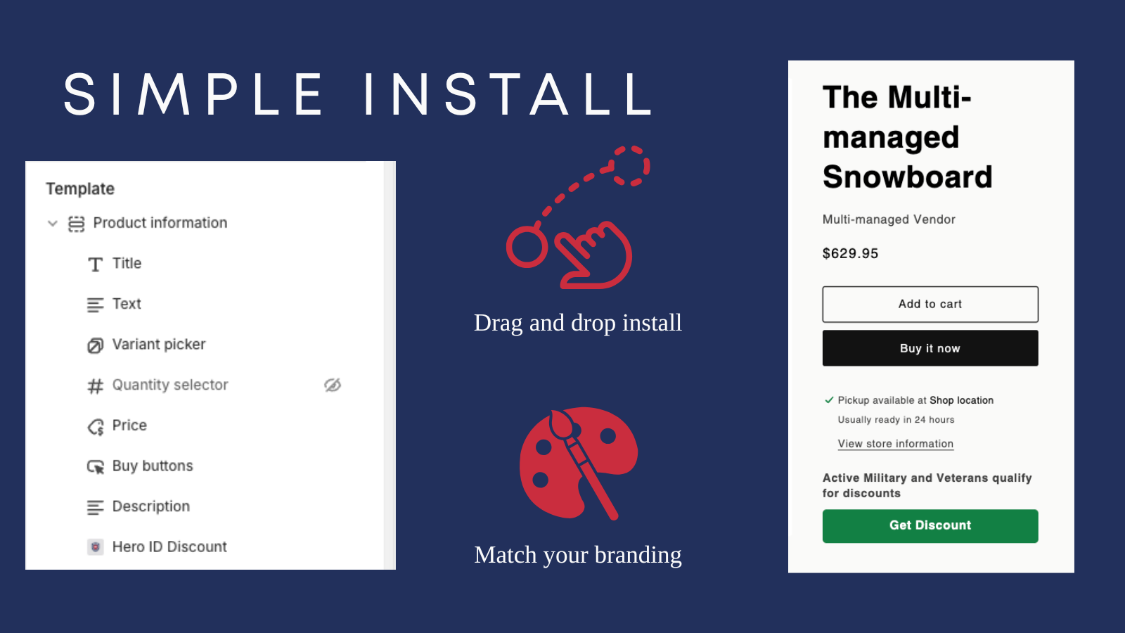 No code install. Verify customers with app blocks on any page