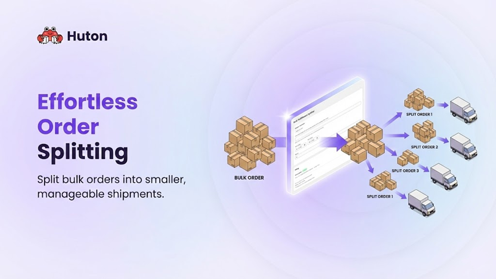 Feature description: Effortless order splitting