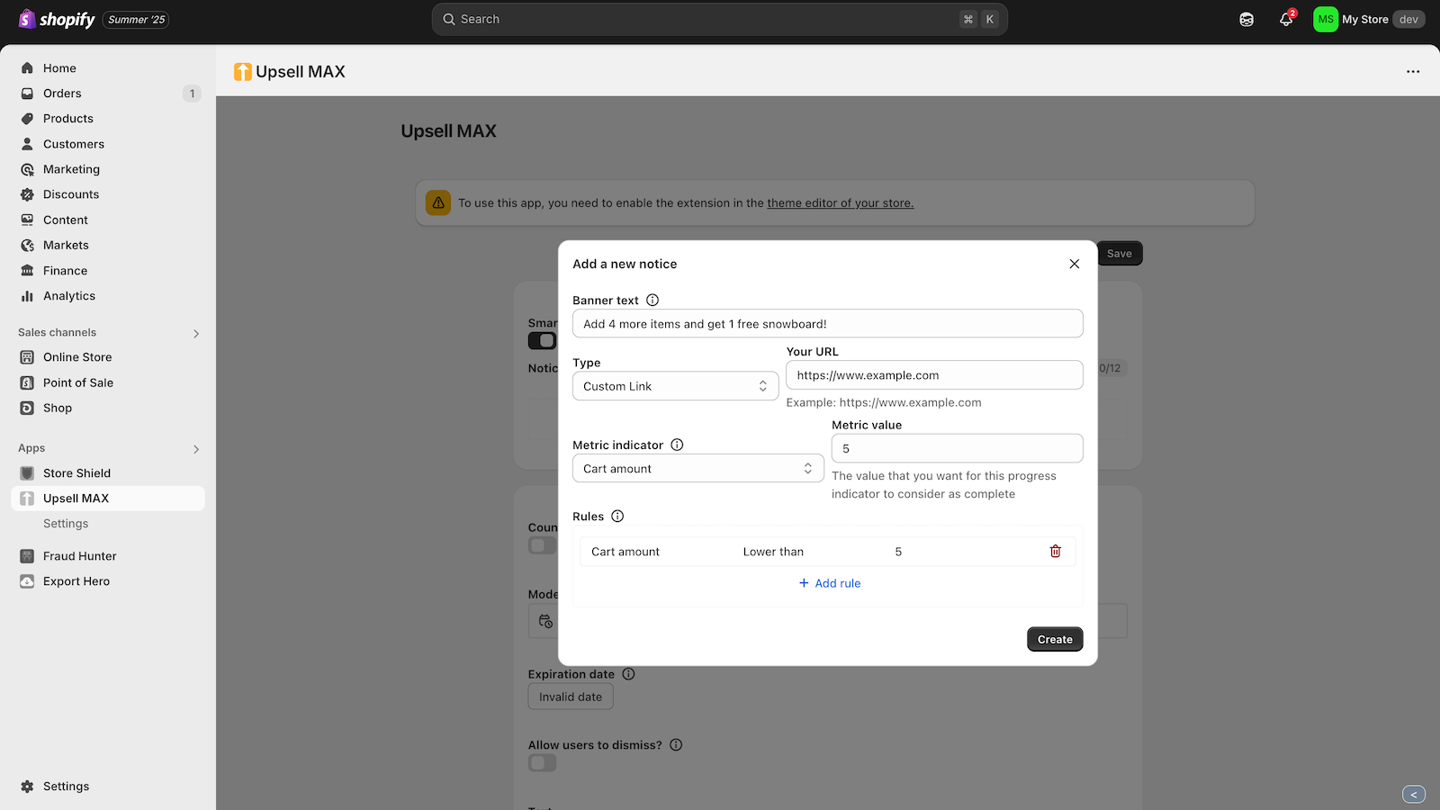 Integrated interface