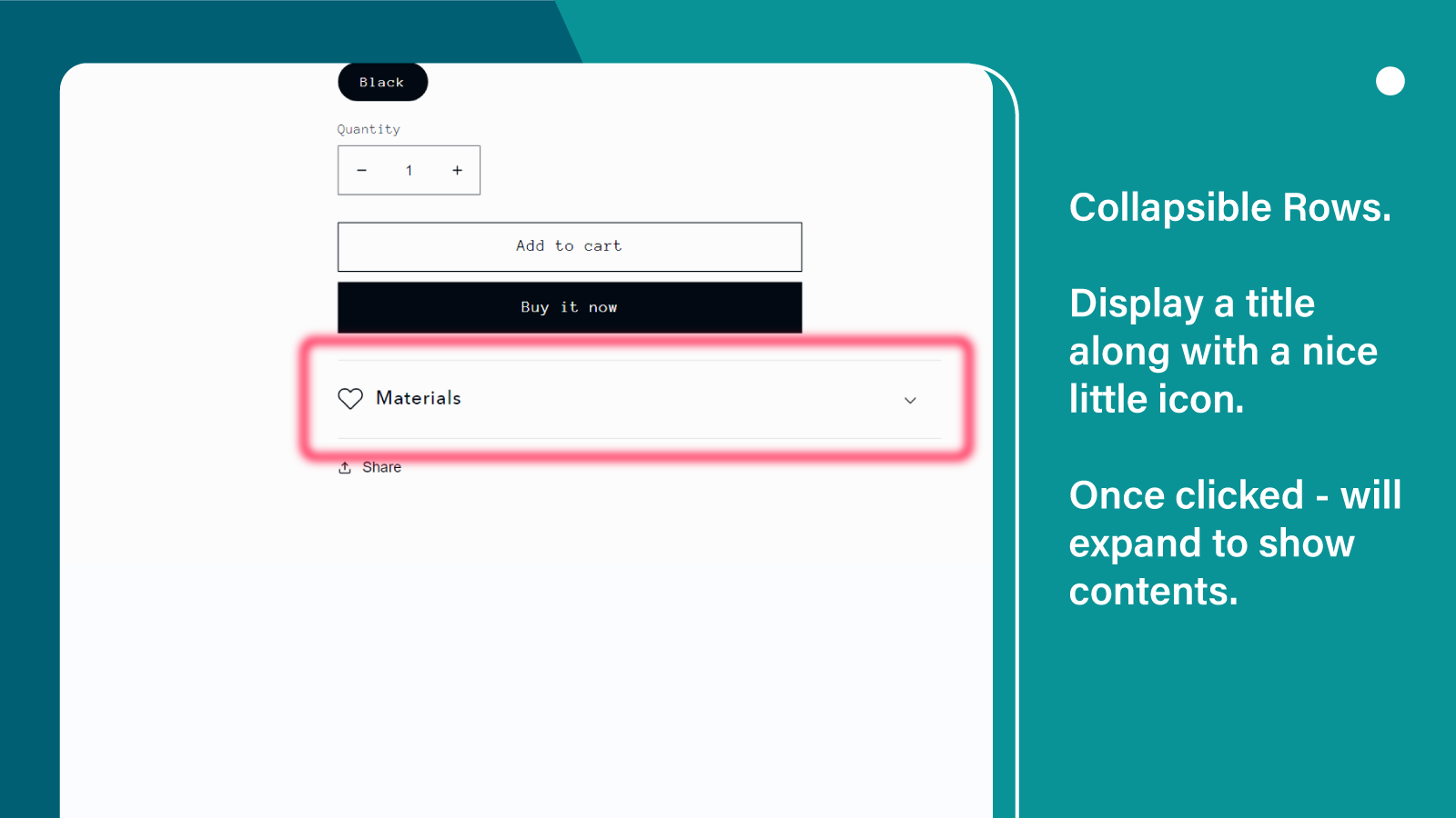 collapsible rows anywhere on the site