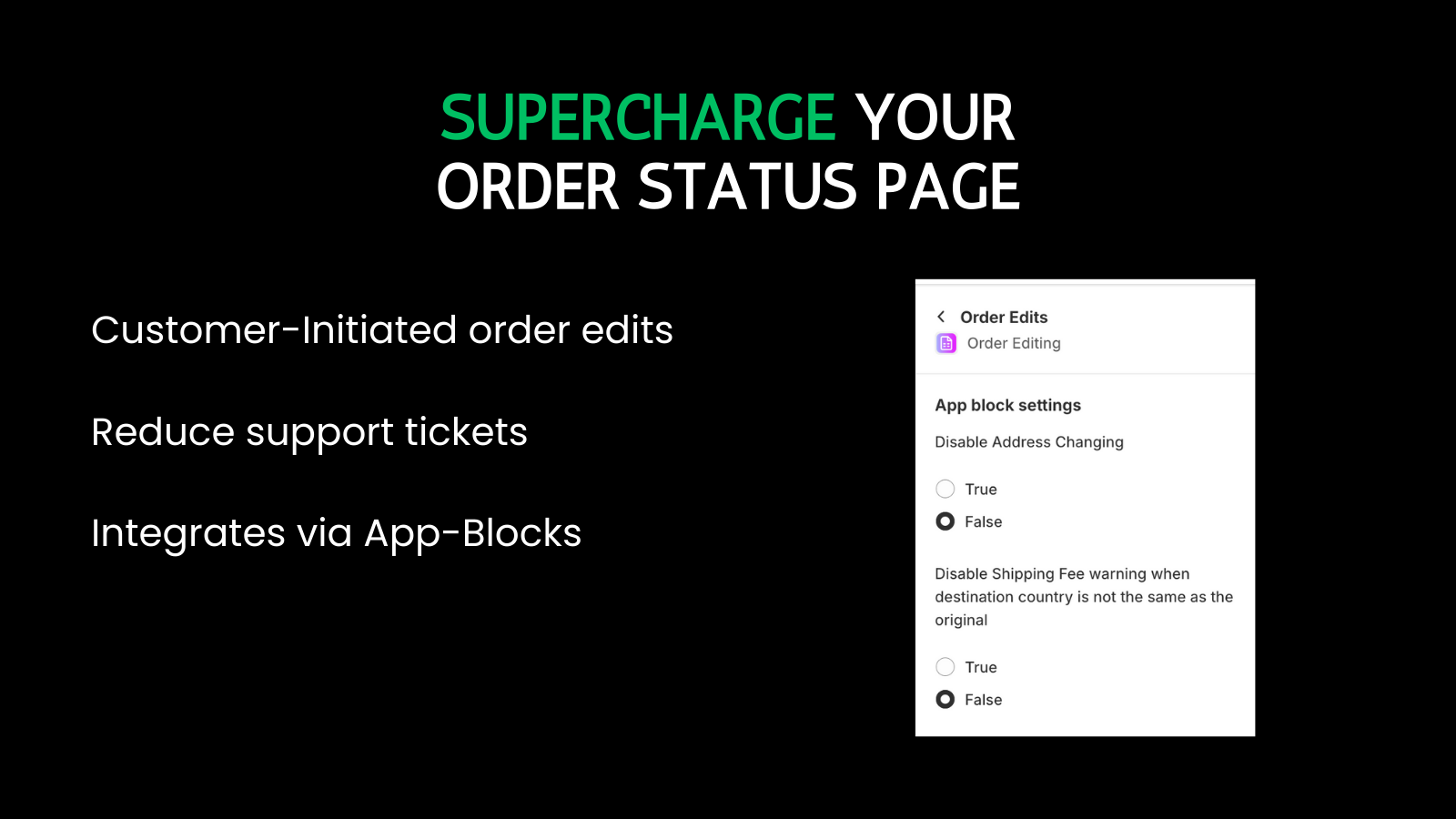 Supercharge your order status page with app blocks