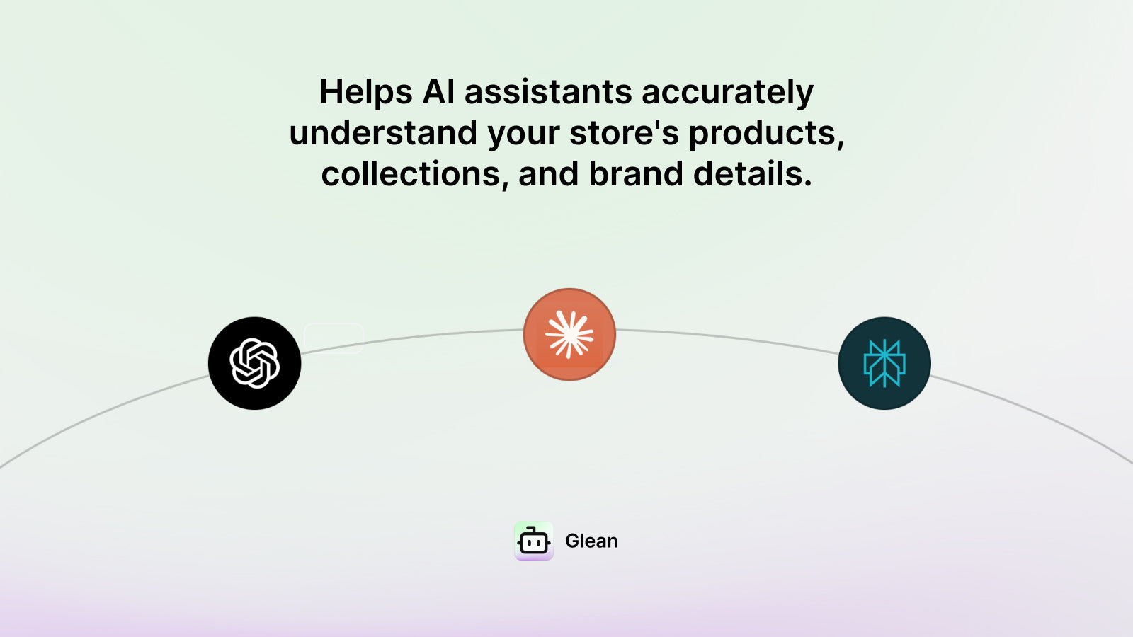 Main AI assistants logo with Glean AI value proposition