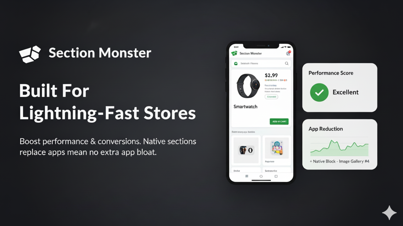 Built for lightning-fast stores