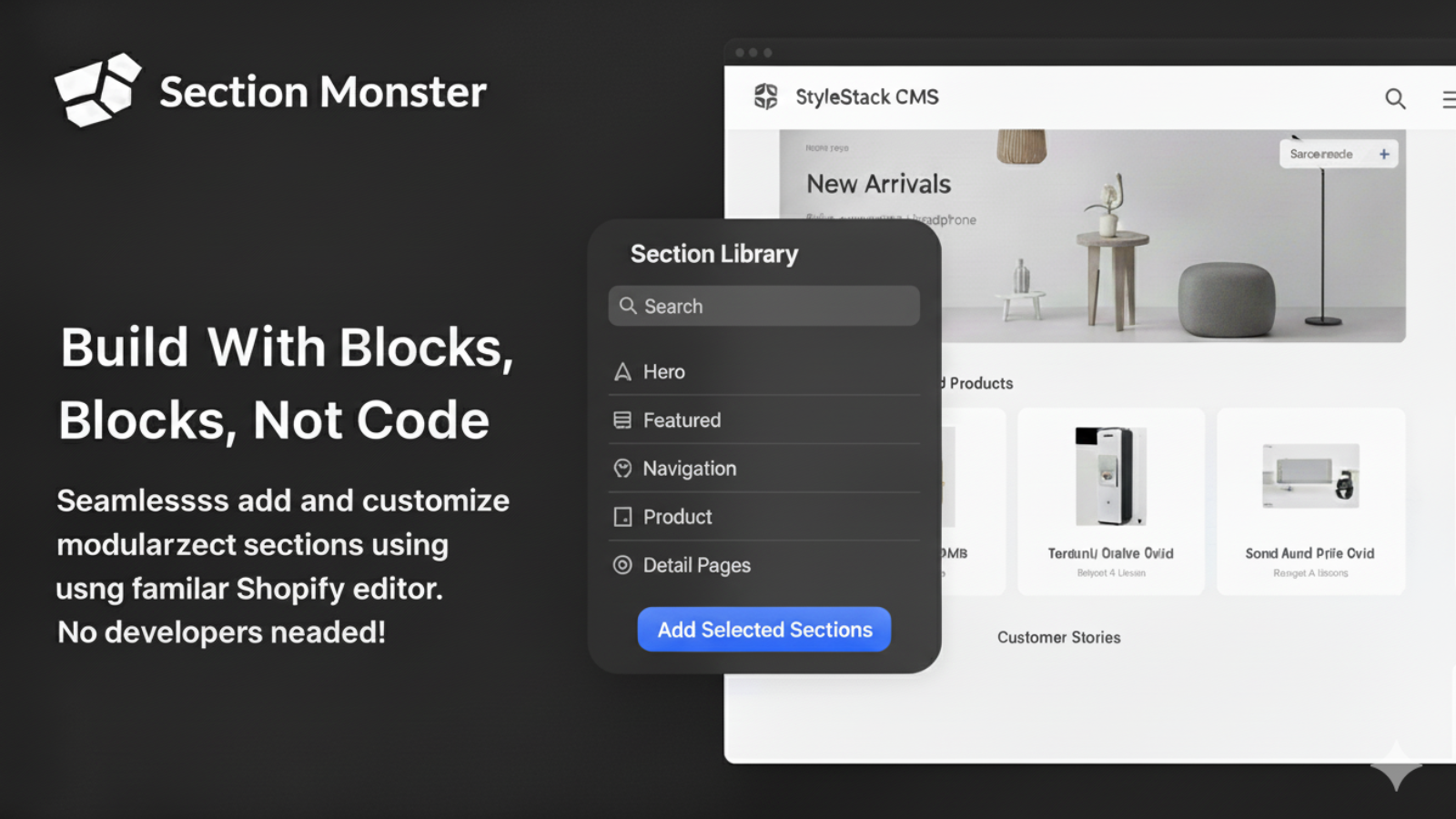 Build with blocks, not code