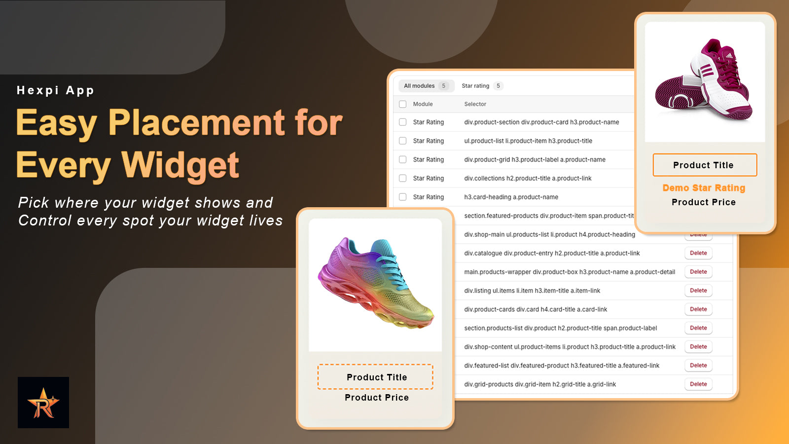 Easy Placement for Every Widgets