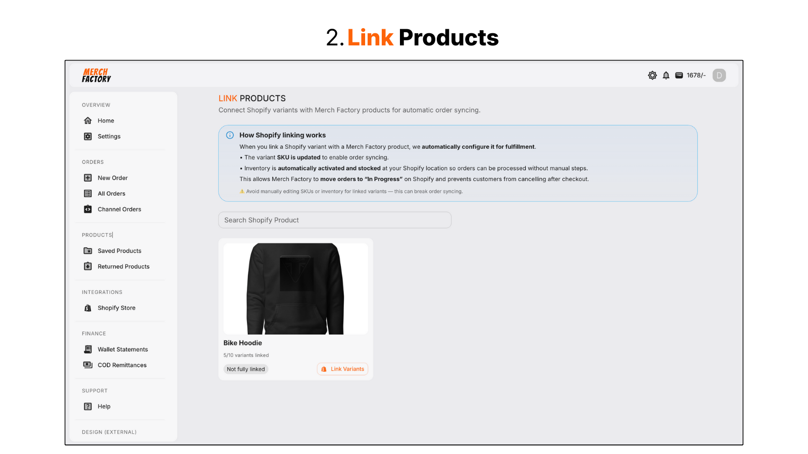 Link Products
