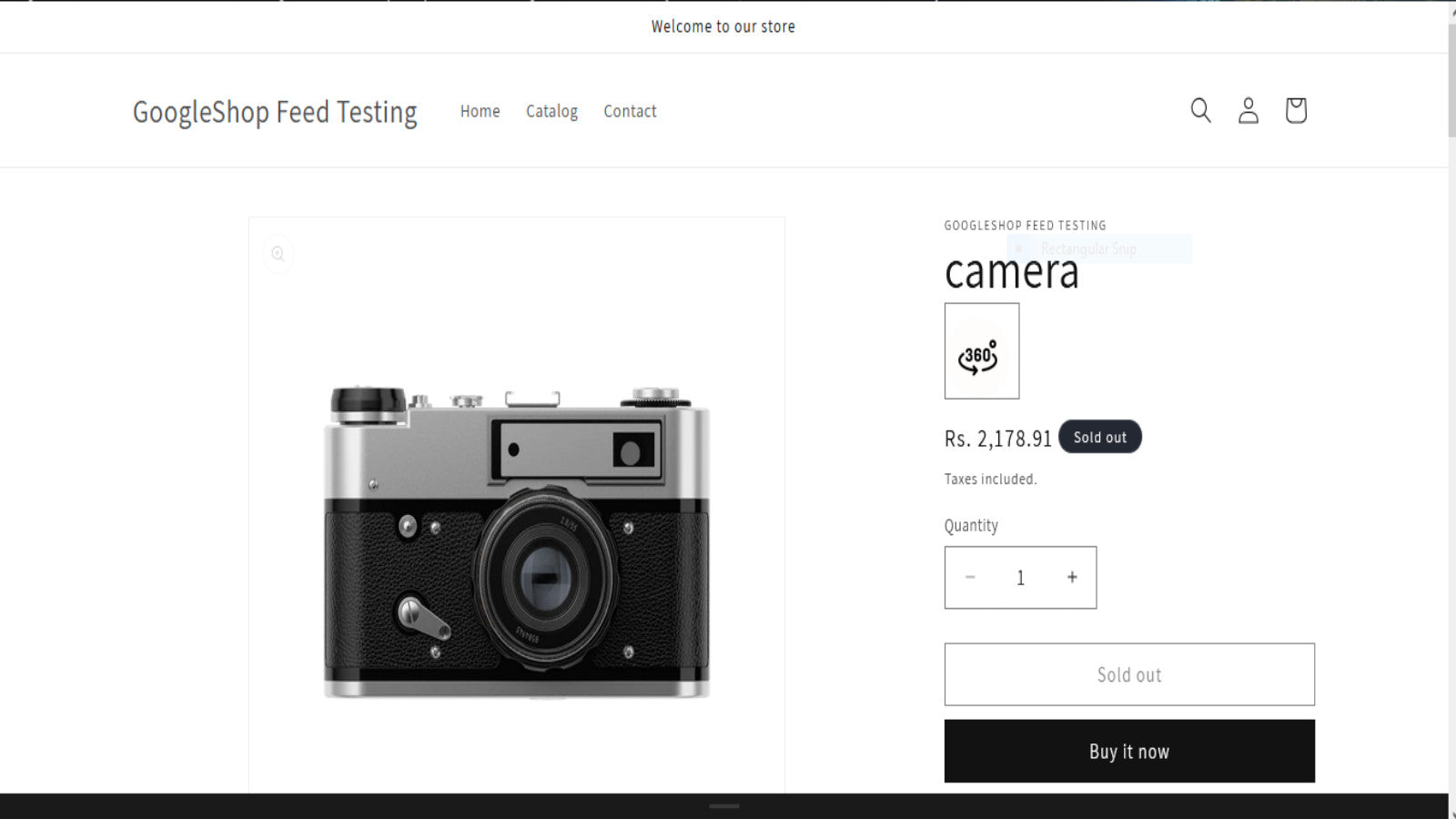 Click "360 View" to see 360° images, adjustable with mouse.