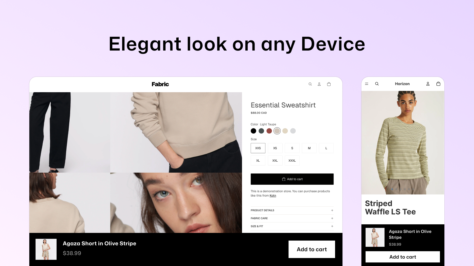 Stickify sticky add to cart bar on product page any device