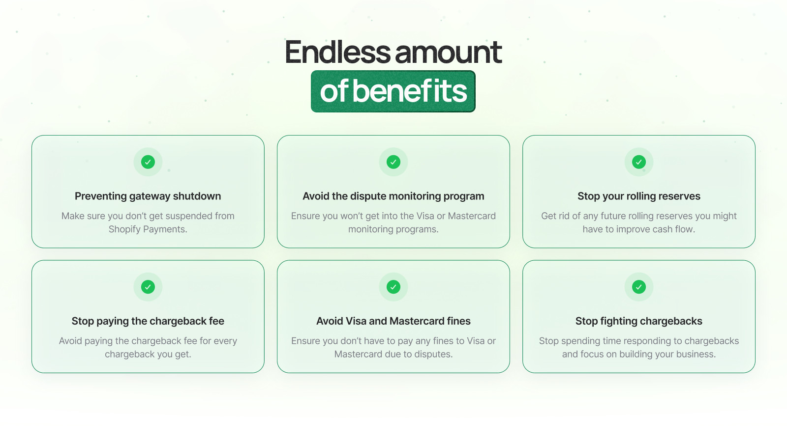 benefits of Chargeback