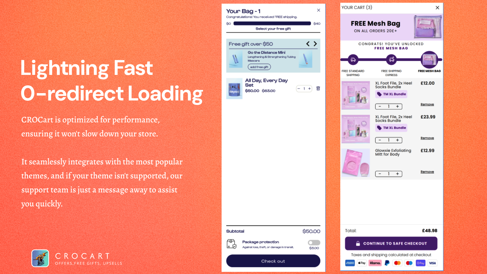 Make your cart lightning fast