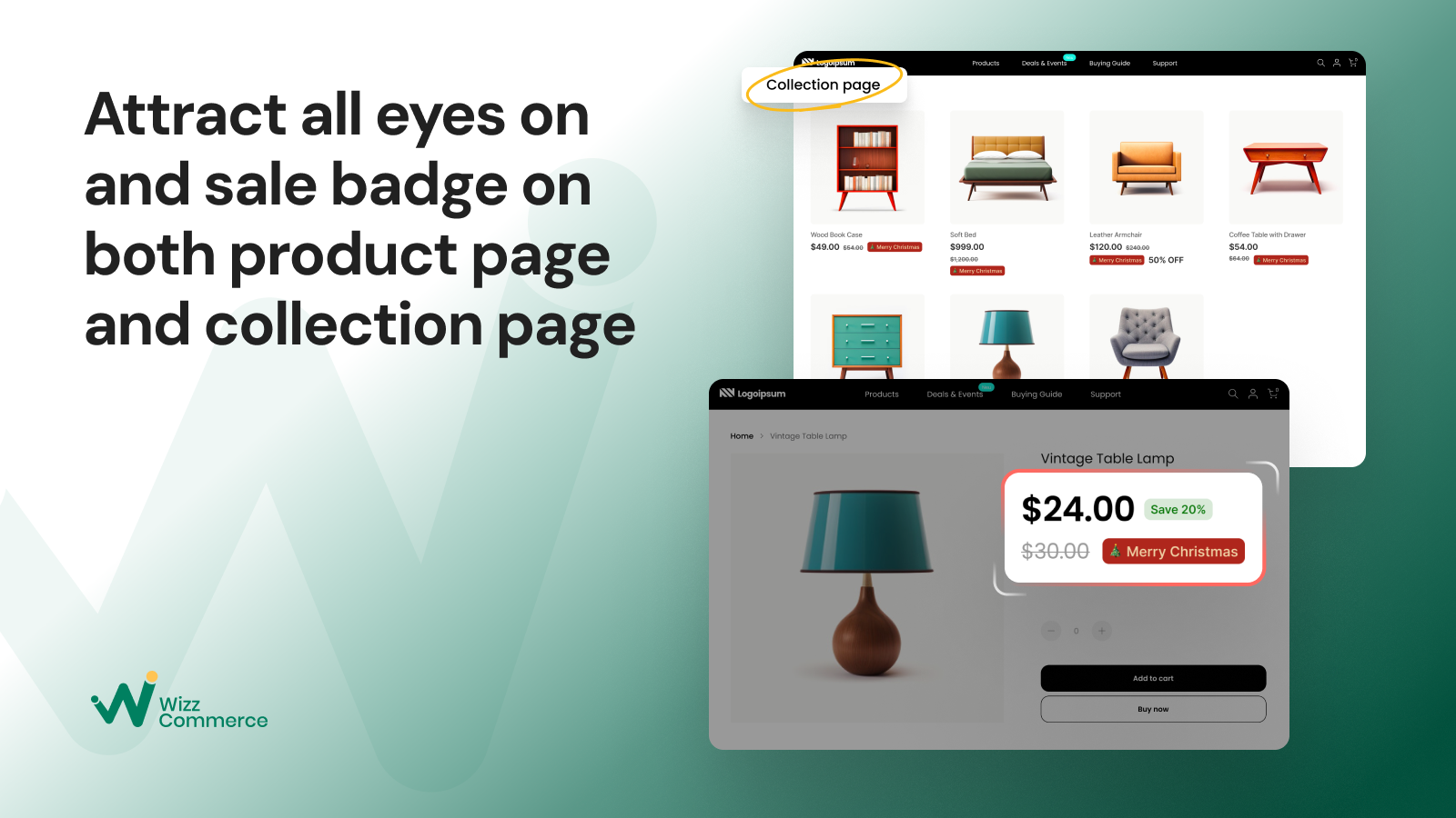 Sales Badges on collection & product page to boost attractive