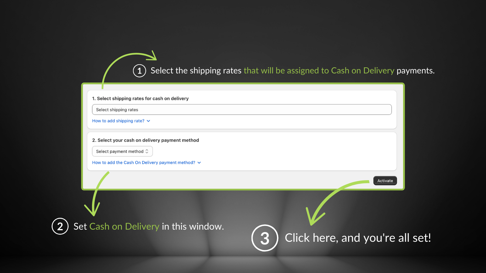 Progus COD - application setup