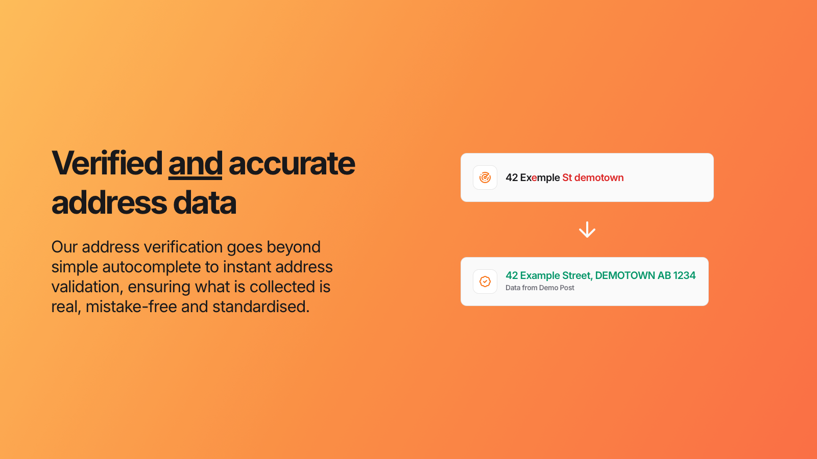 Address validation and accurate data with Addressfinder