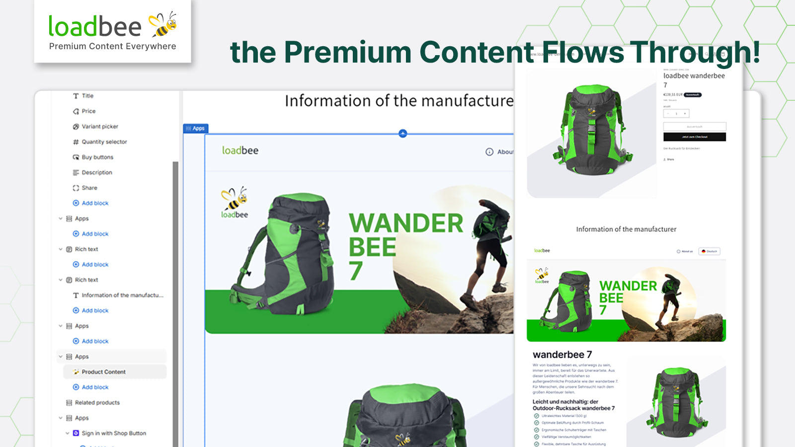 implementation in the shop theme 2