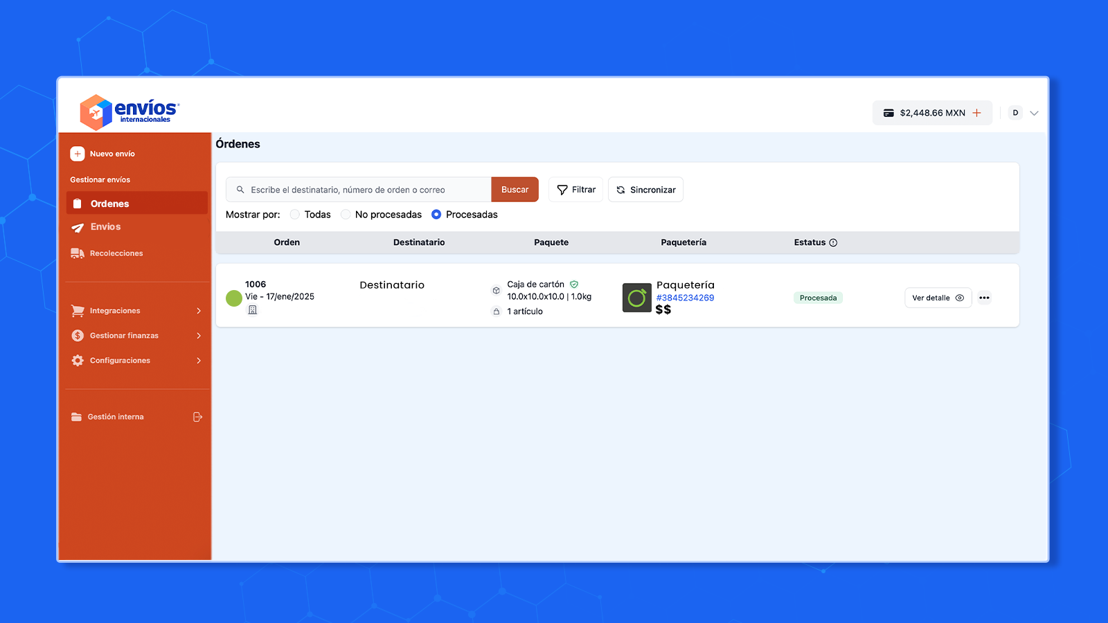 todas tus órdenes centralizadas