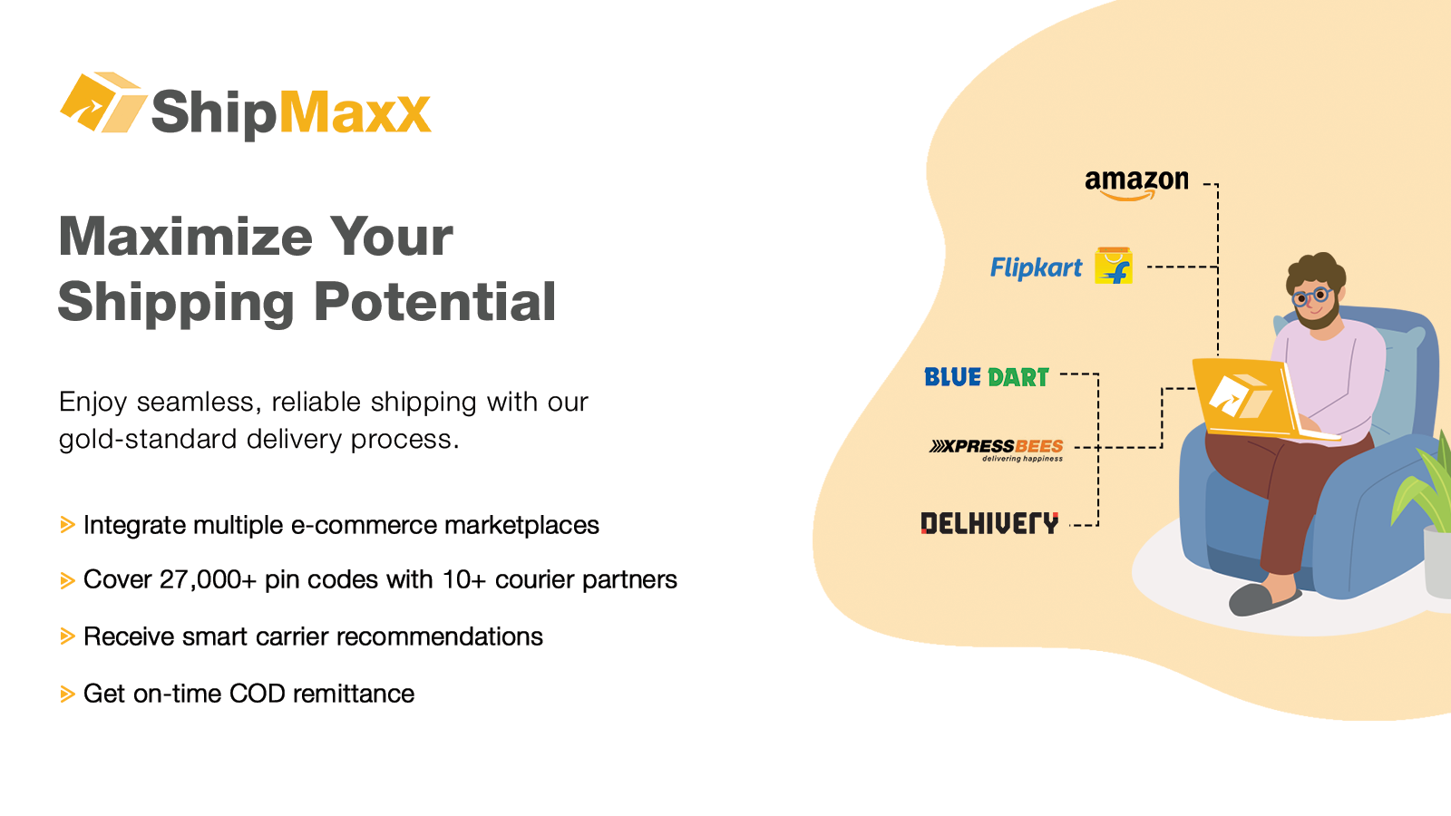 Multiple ecommerce marketplace integration with ontime COD