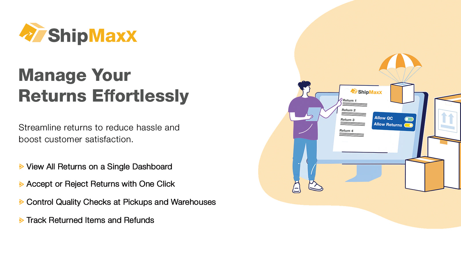 Manage returns and refunds