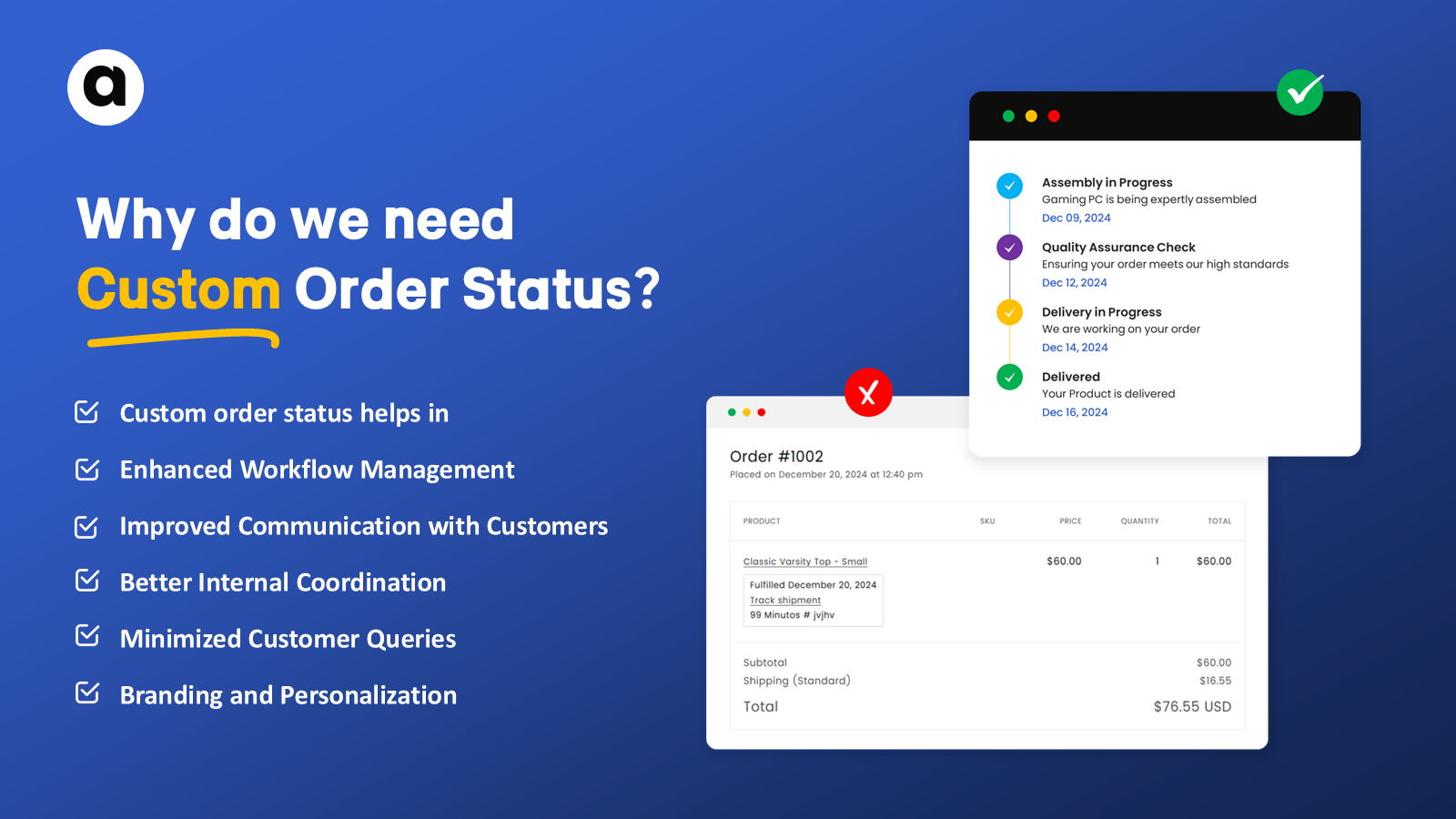 Custom Order Status Use Cases