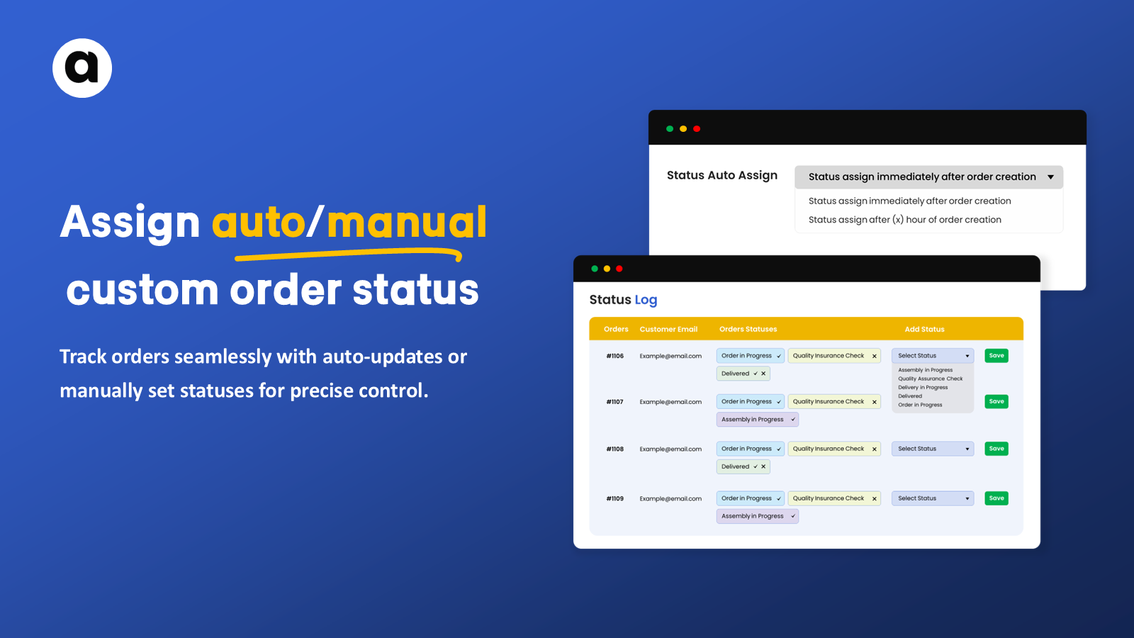 Auto Assign Order Status