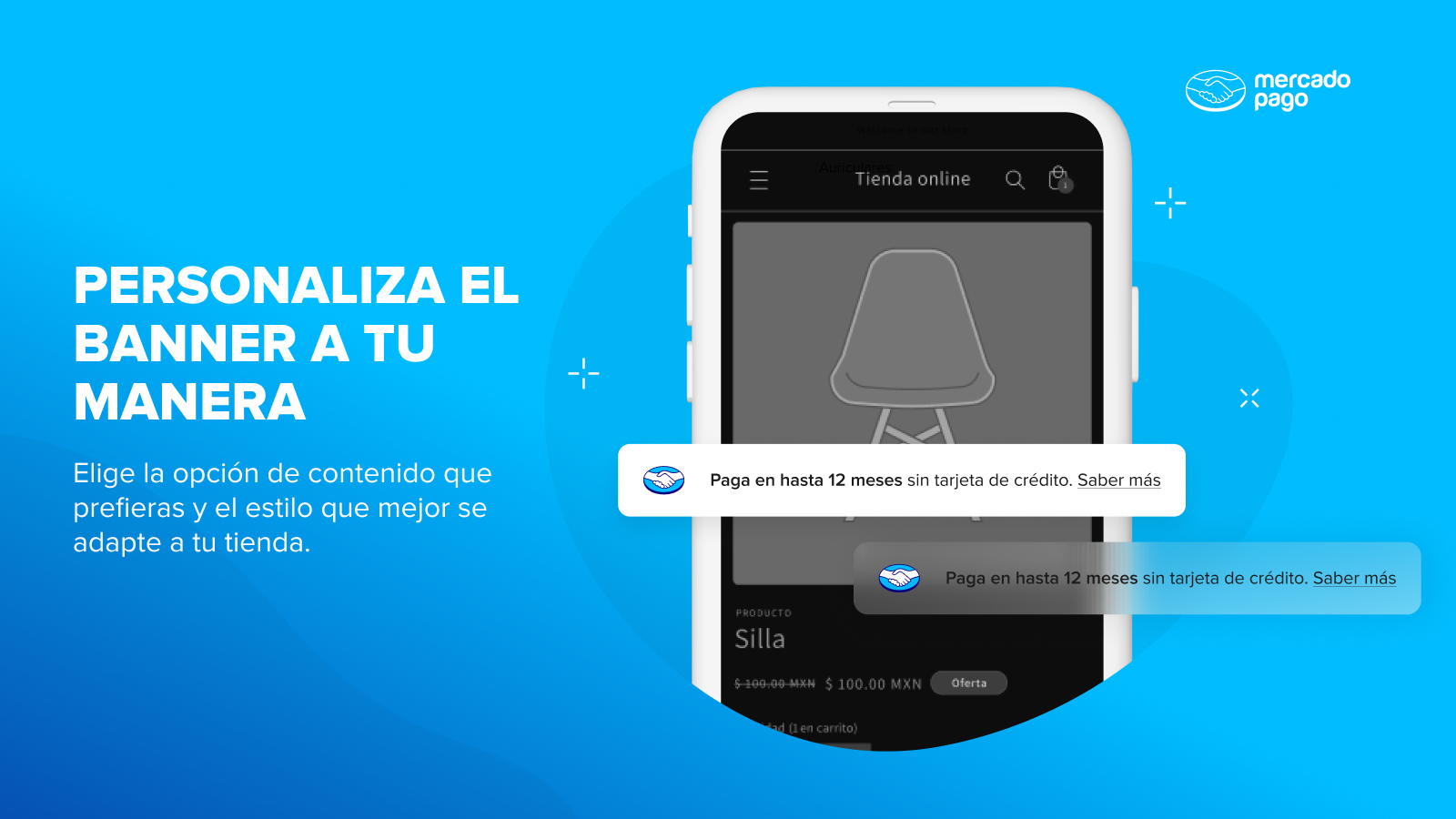 Personaliza el banner a tu manera.