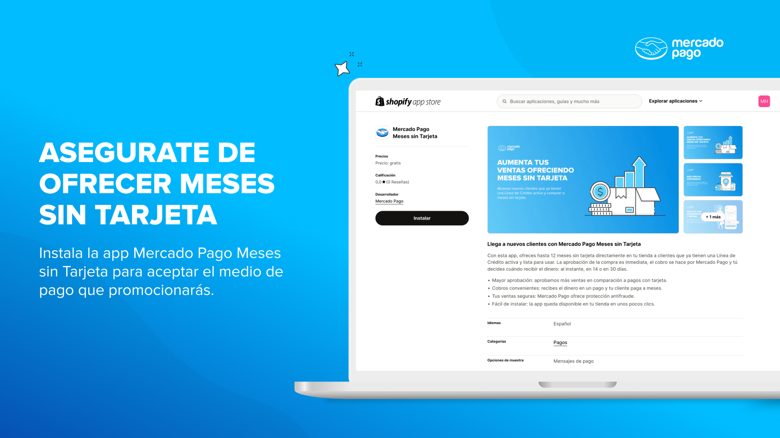 Asegúrate de ofrecer Meses sin Tarjeta.