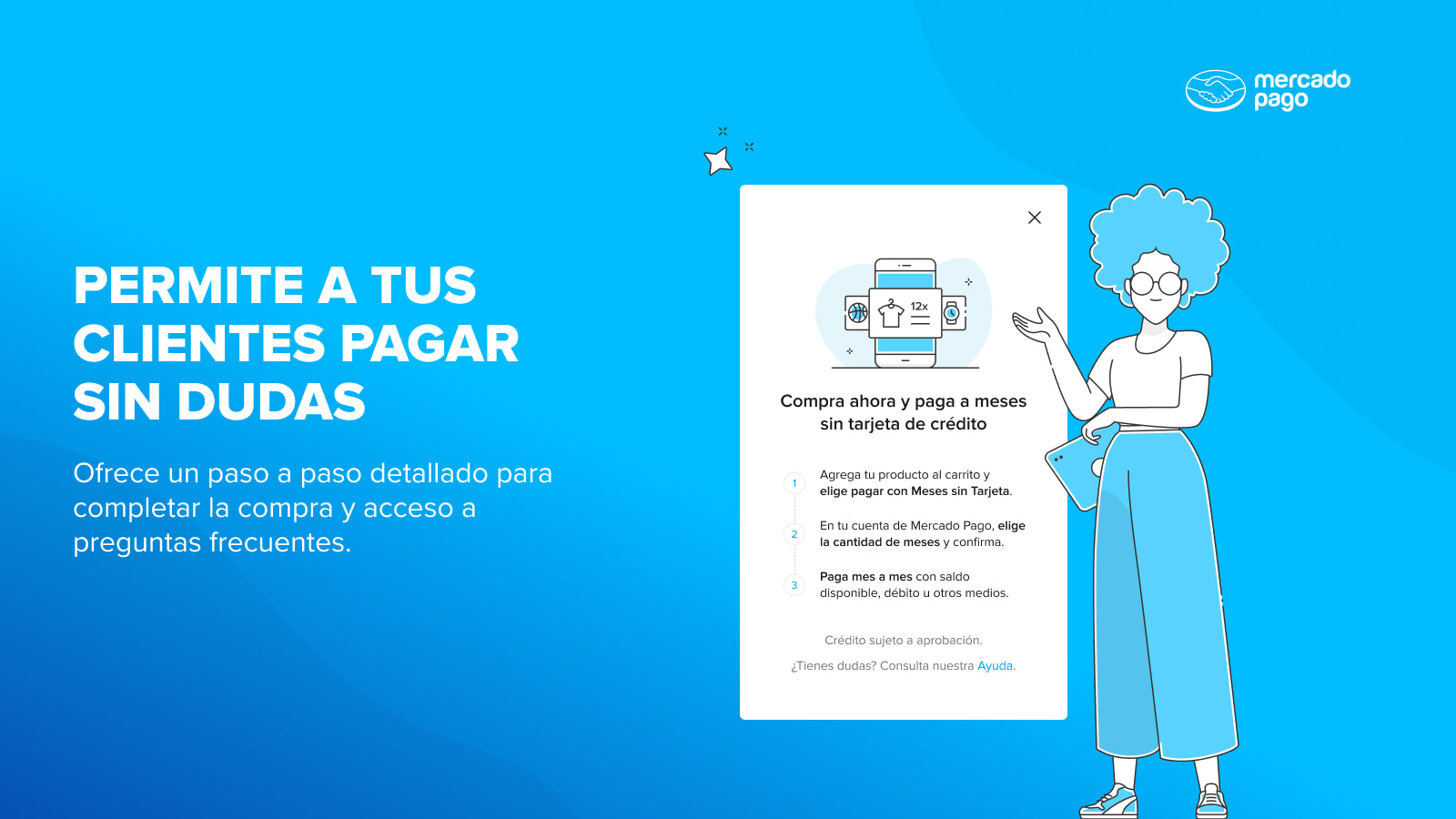 Ofrece un paso a paso detallado para pagar.