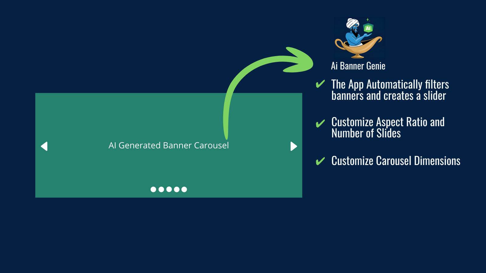 the app creates sliding carousel automatically
