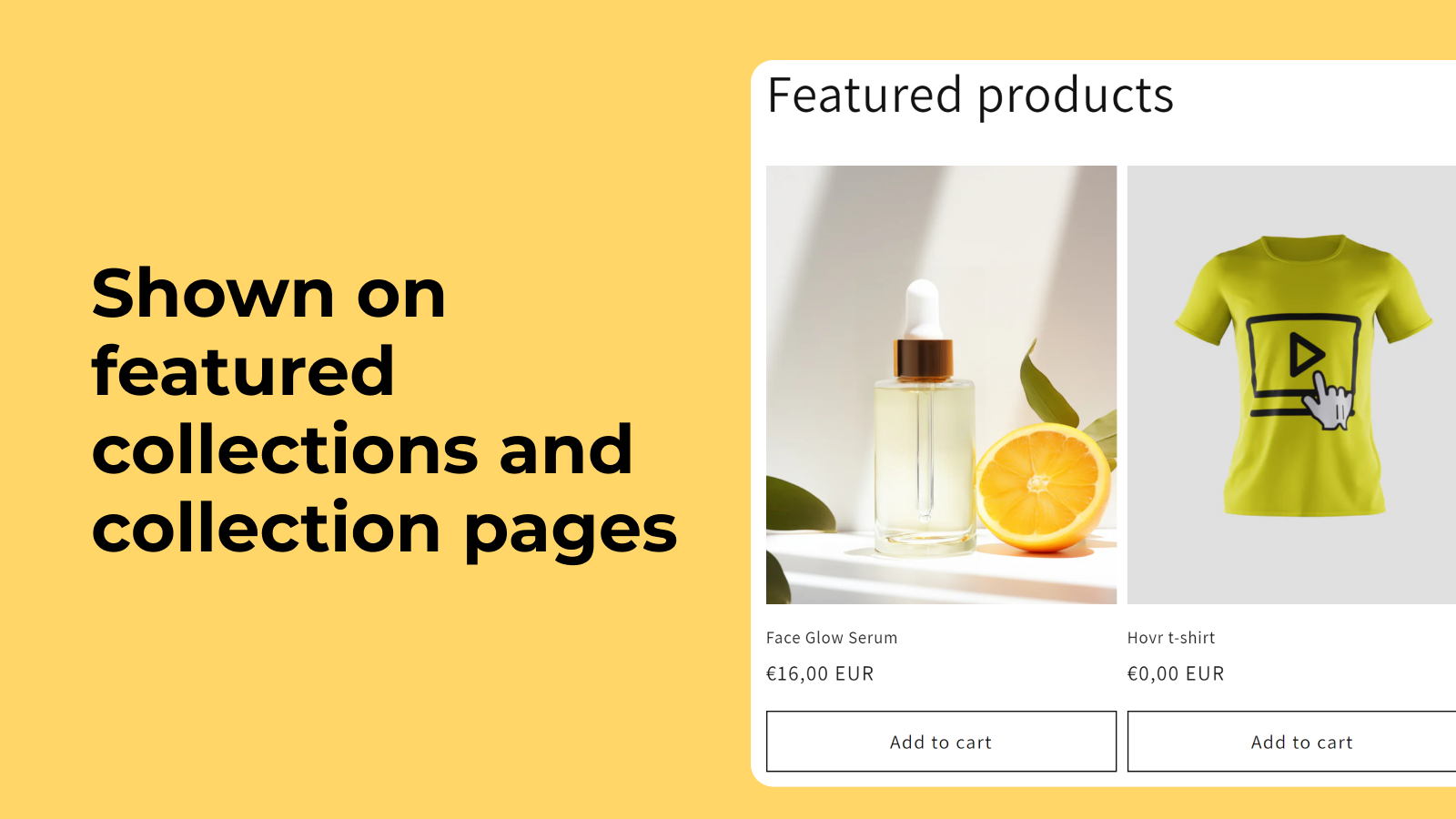 Autoplay or hover video is shown on all collections.
