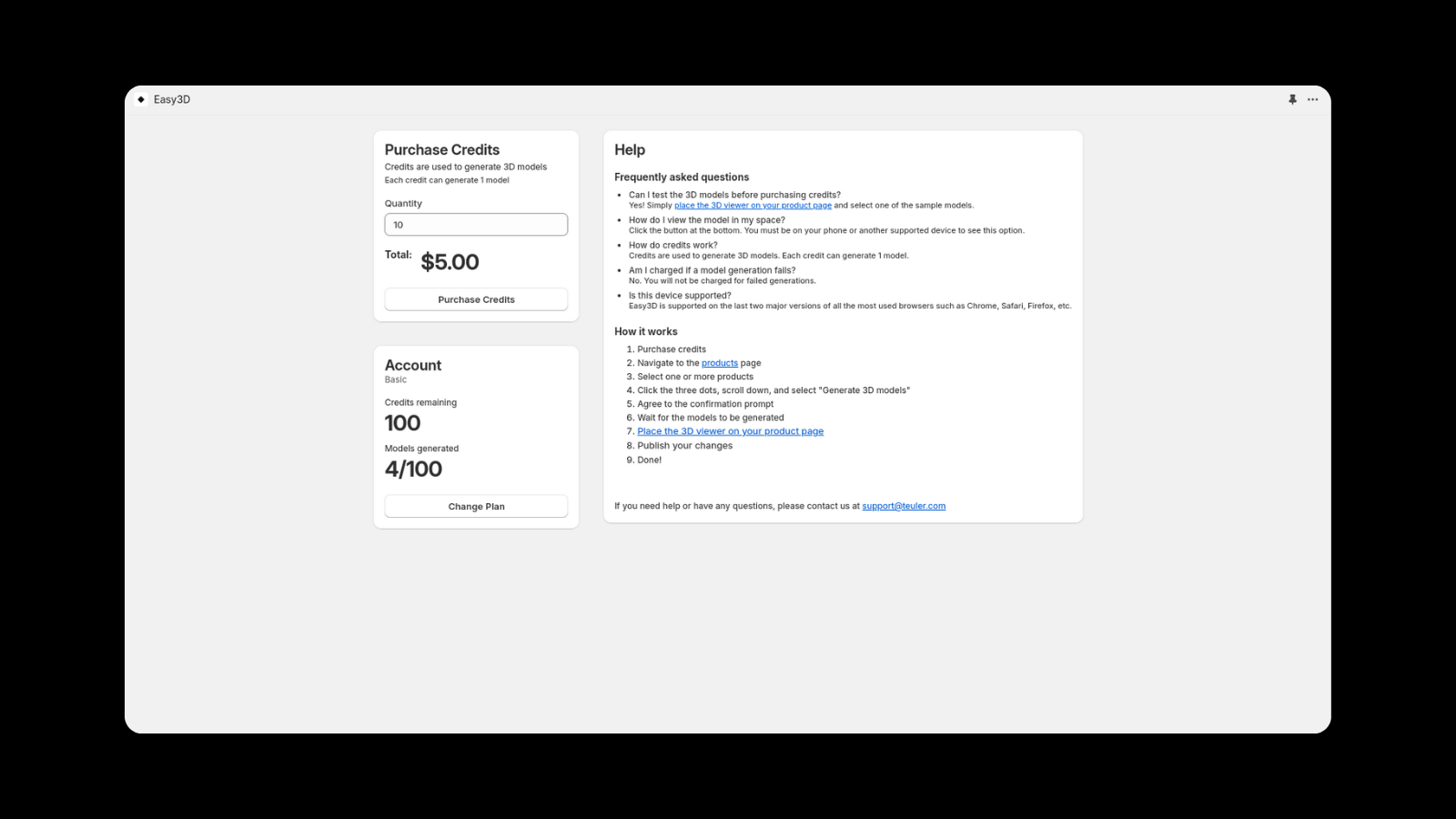 The homepage of Loor3D