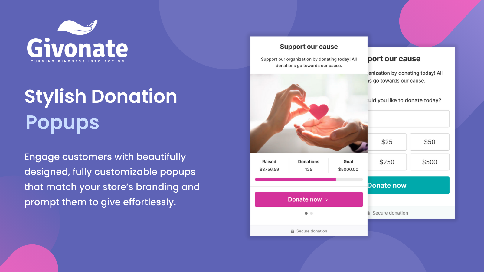 Donation Popups for Givings