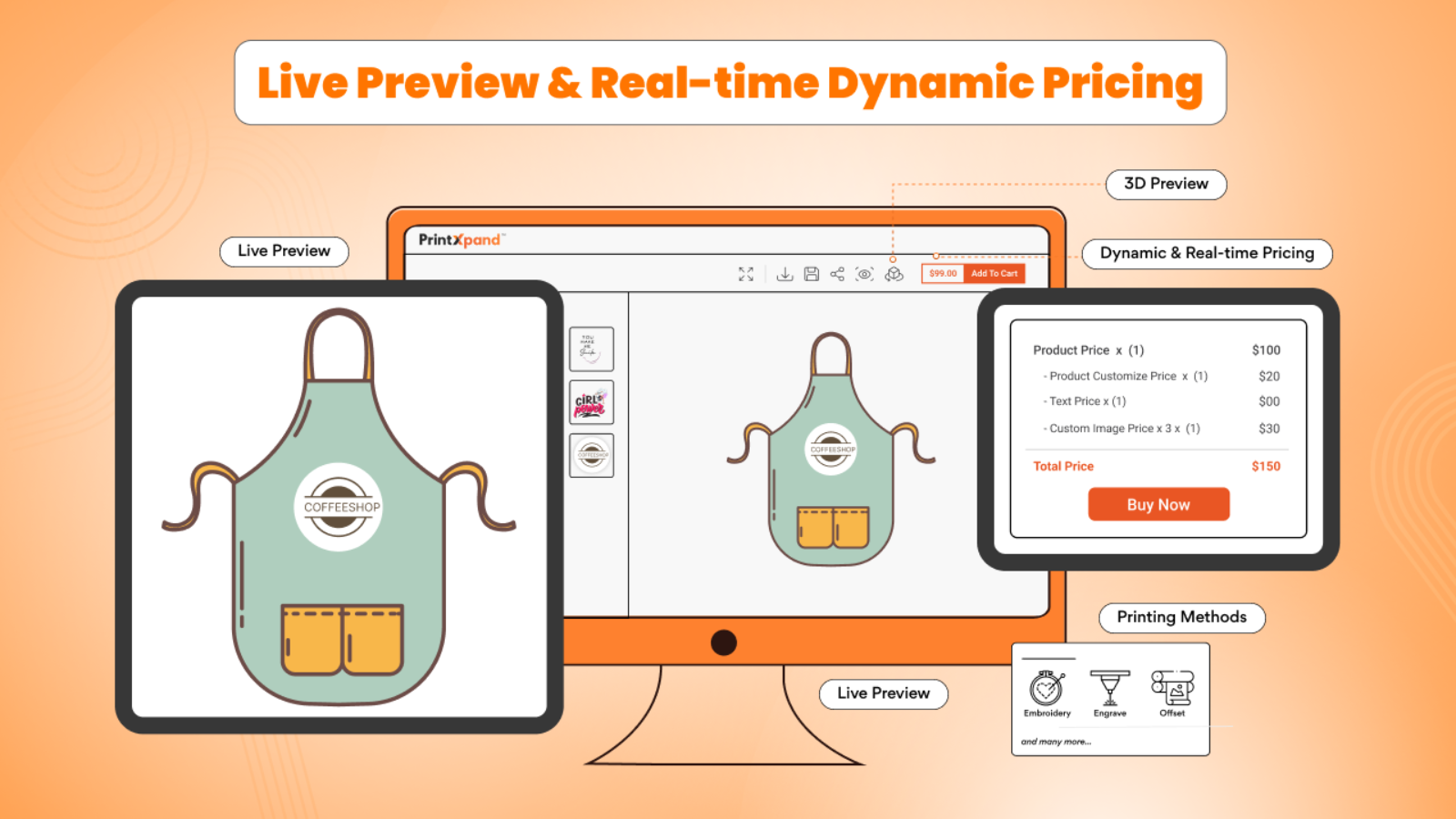 Live Preview and Dynamic Pricing