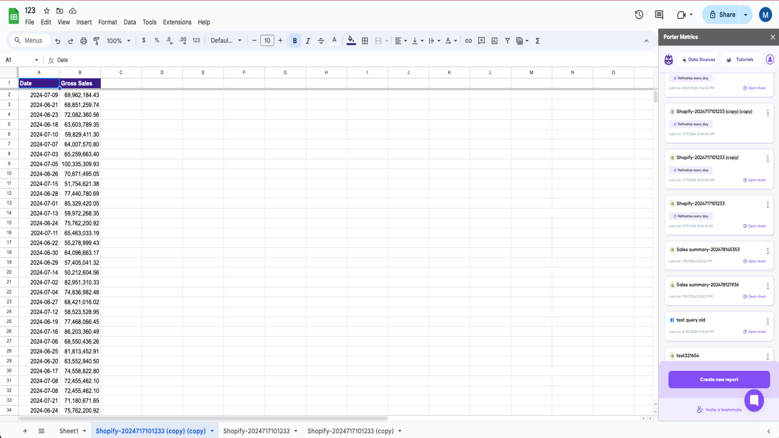 Create a query after your authentication