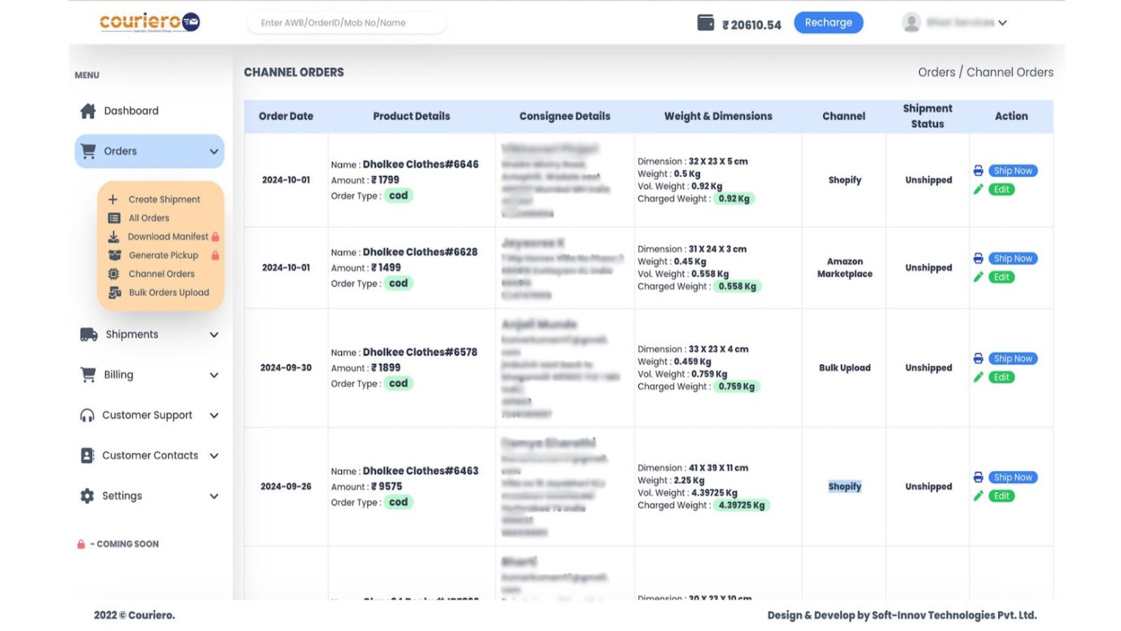 Couriero: Orders Automation and Fulfillement