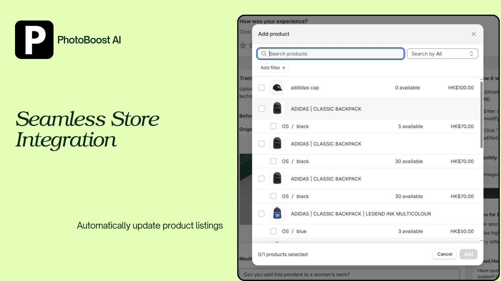 seamless store integration