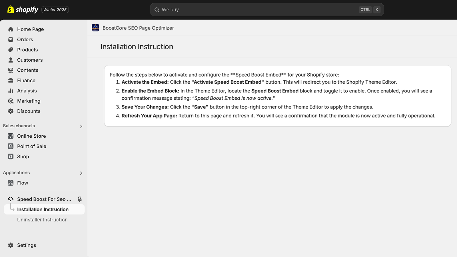 Fast Website Loading