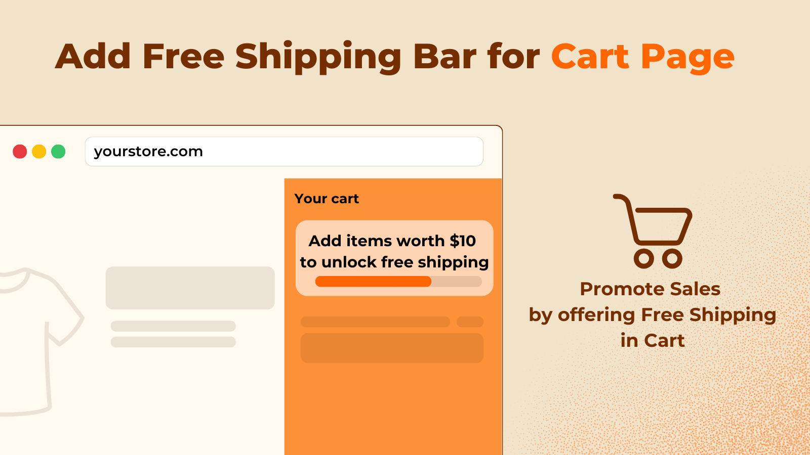 Free Shipping Bar for Shopify Cart and Cart Drawer