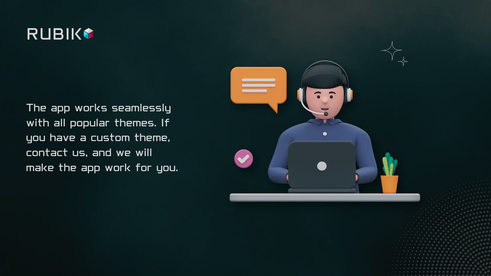 Customization for custom themes available.