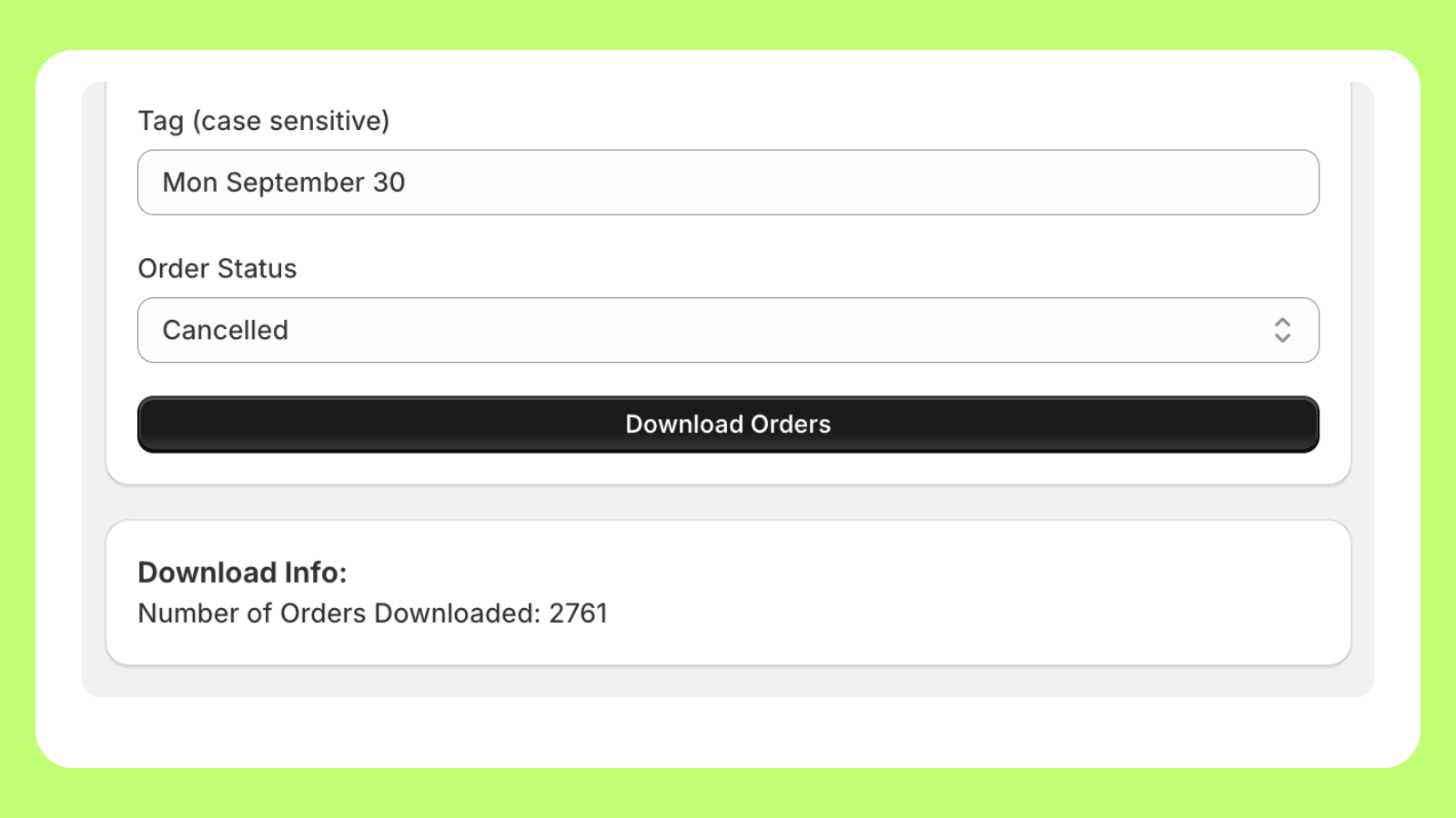 A checkbox with filter by tags box