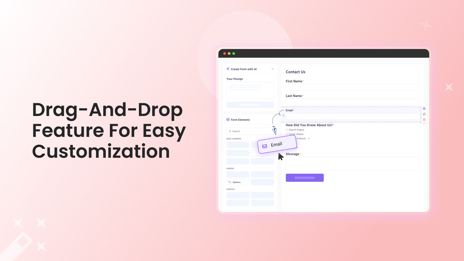 Drag-And-Drop Feature For Easy Customization