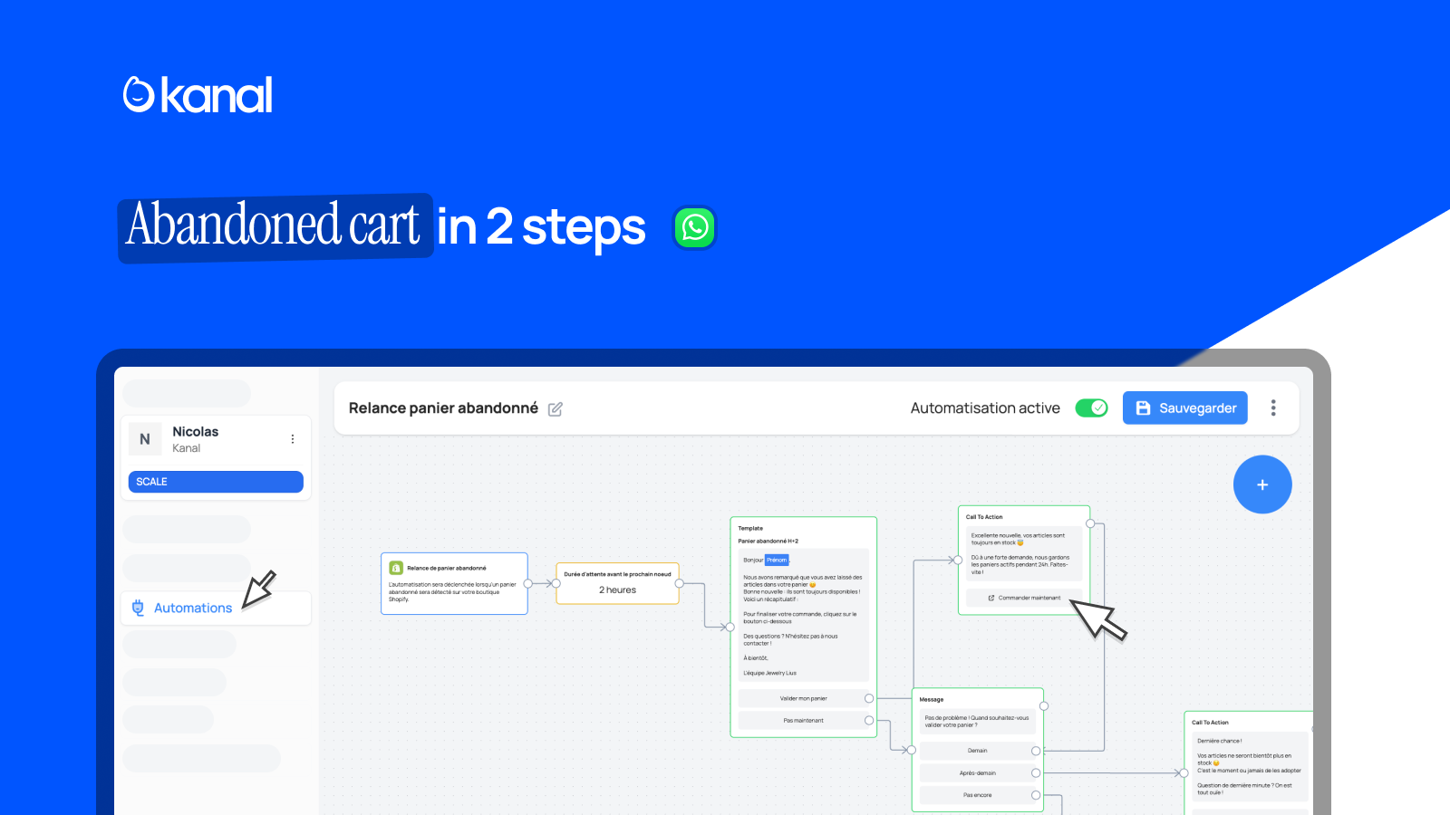 abandoned cart whatsapp
