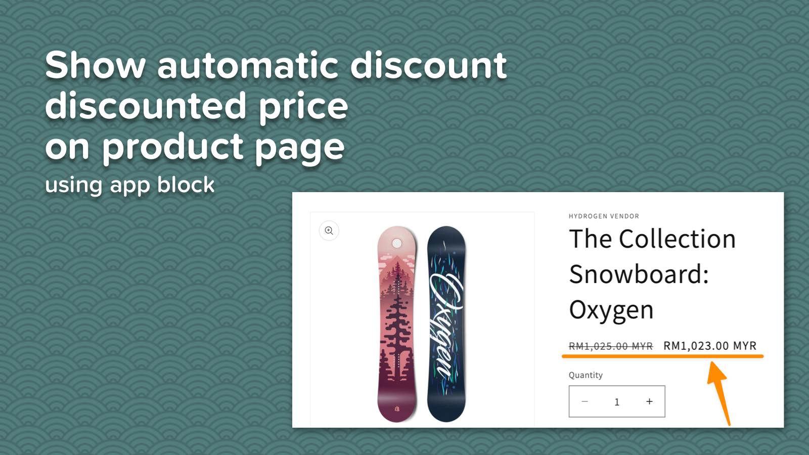 show automatic discounted product price on product page
